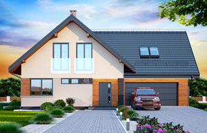 projekty z poddaszem